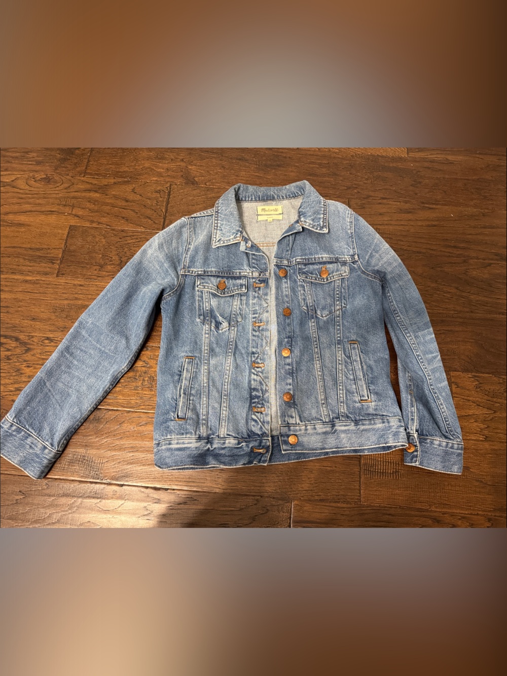 Madewell Classic Denim Jean Jacket Women’s Size M Medium Wash 100% Cotton